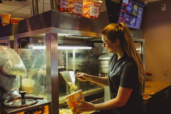 Full-service concession stand.